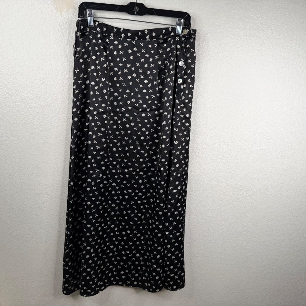 Vtg Sophisticates By Jonathan Martin Skirt Black Sz S Y2K Fairy Grunge Satin